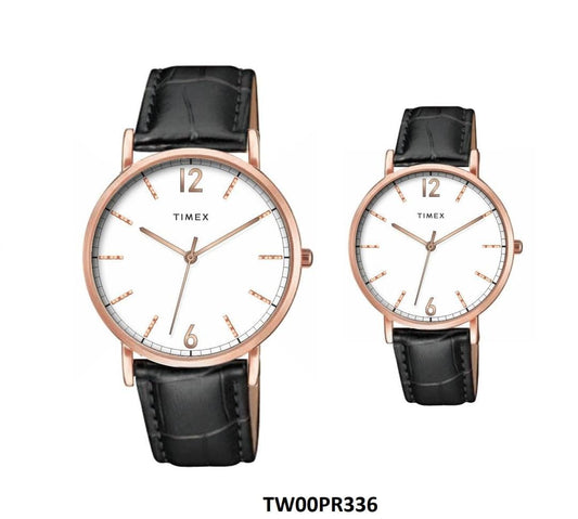 TIMEX Pairs White Round Dial Analog Watch - TW00PR336