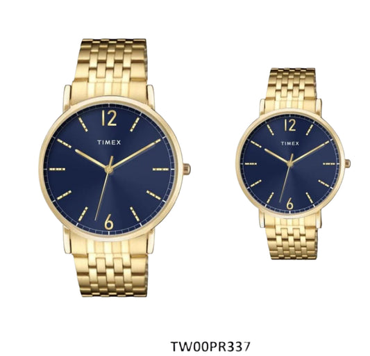 TIMEX Pairs Blue Round Dial Analog Watch - TW00PR337