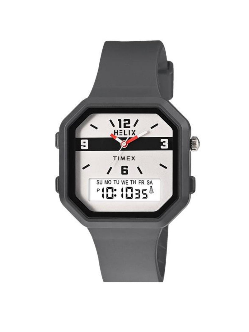 Helix Ana-Digi, Analog-Digital Beige Dial Men's Watch-TWESK6602T