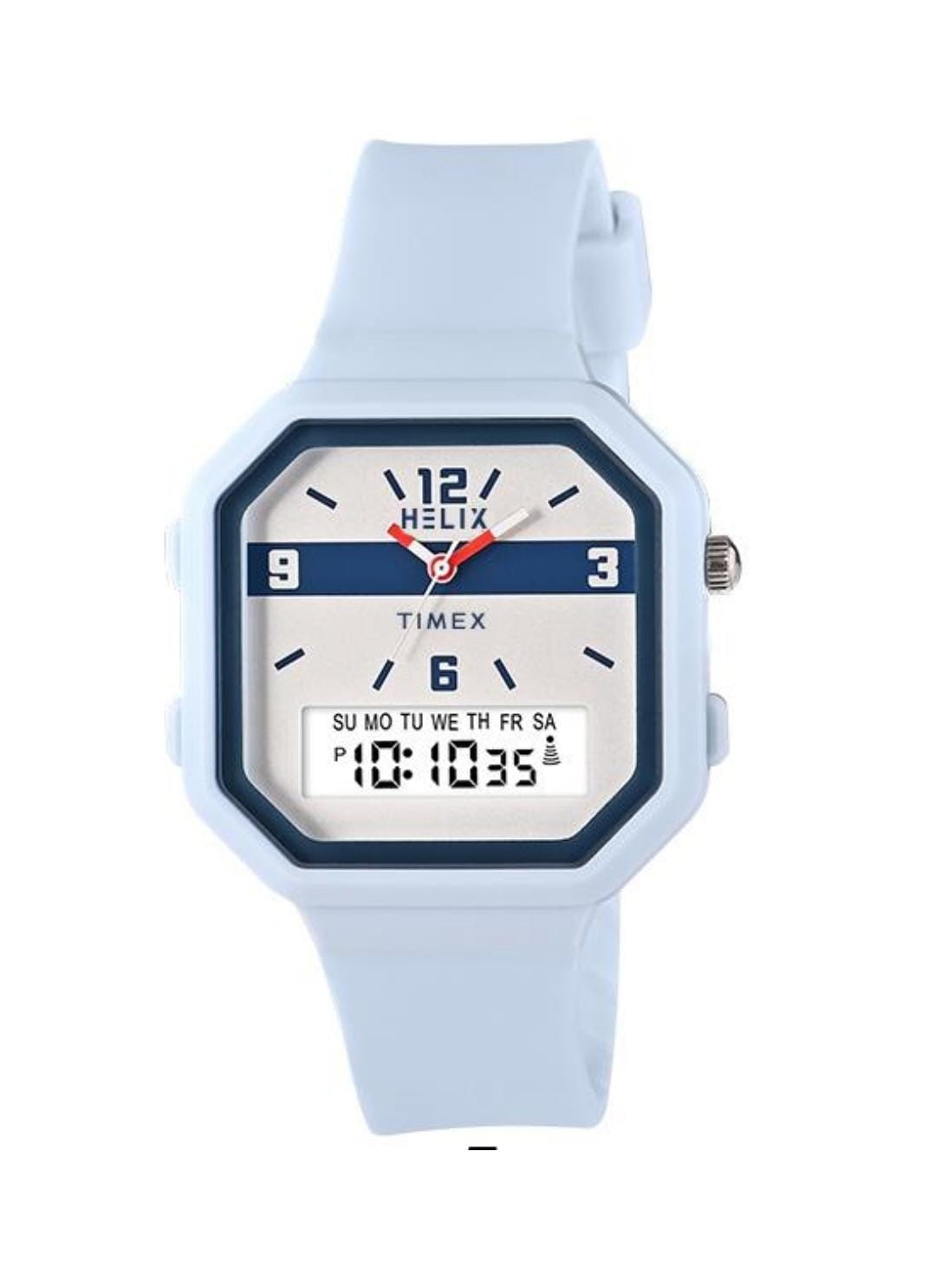 Helix Ana-Digi, Analog-Digital Beige Dial Men's Watch-TWESK6603T