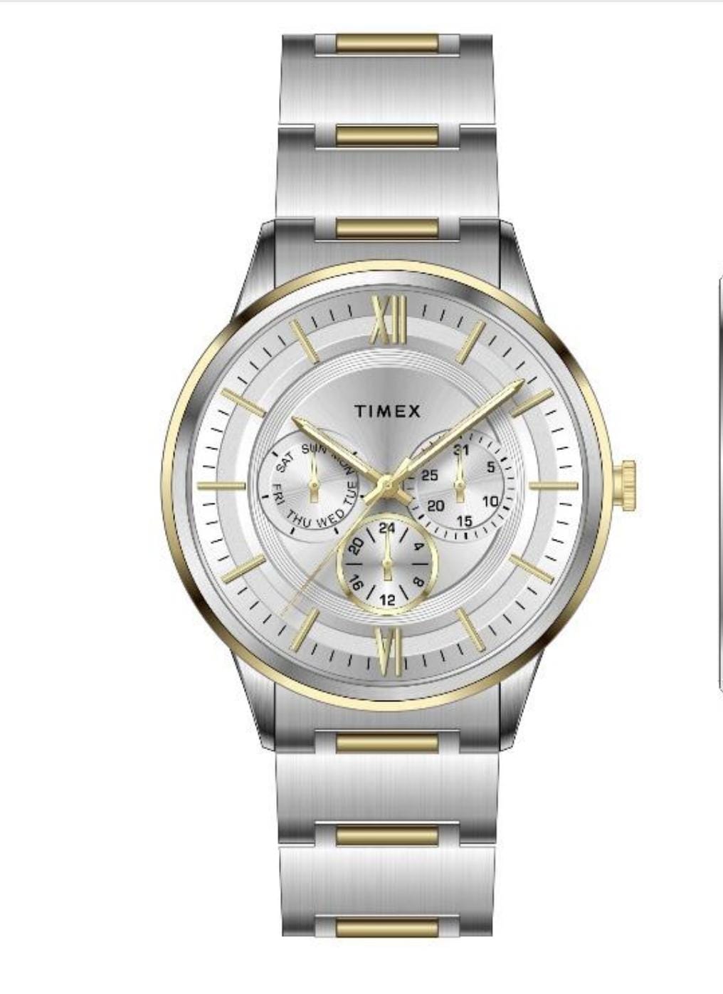 Timex Men's Premium Silver Dial Analog Watch - TWEG28001