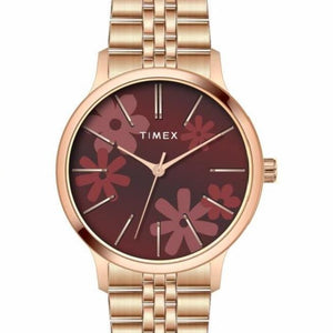 Timex Women Maroon Dial Analog Watch - TWTL12314 - KRISHNA WATCH COMPANY