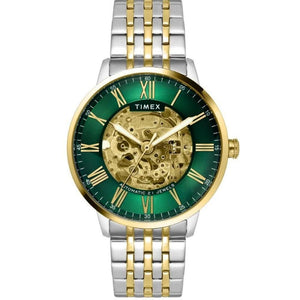 Timex Green Dial Stainless Steel bracelet Men's Watch - TWEG23504 - KRISHNA WATCH COMPANY