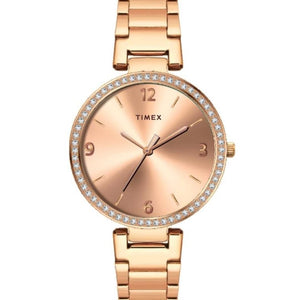 Timex Rose Gold Dial Women's Watch - TWEL18718 - KRISHNA WATCH COMPANY