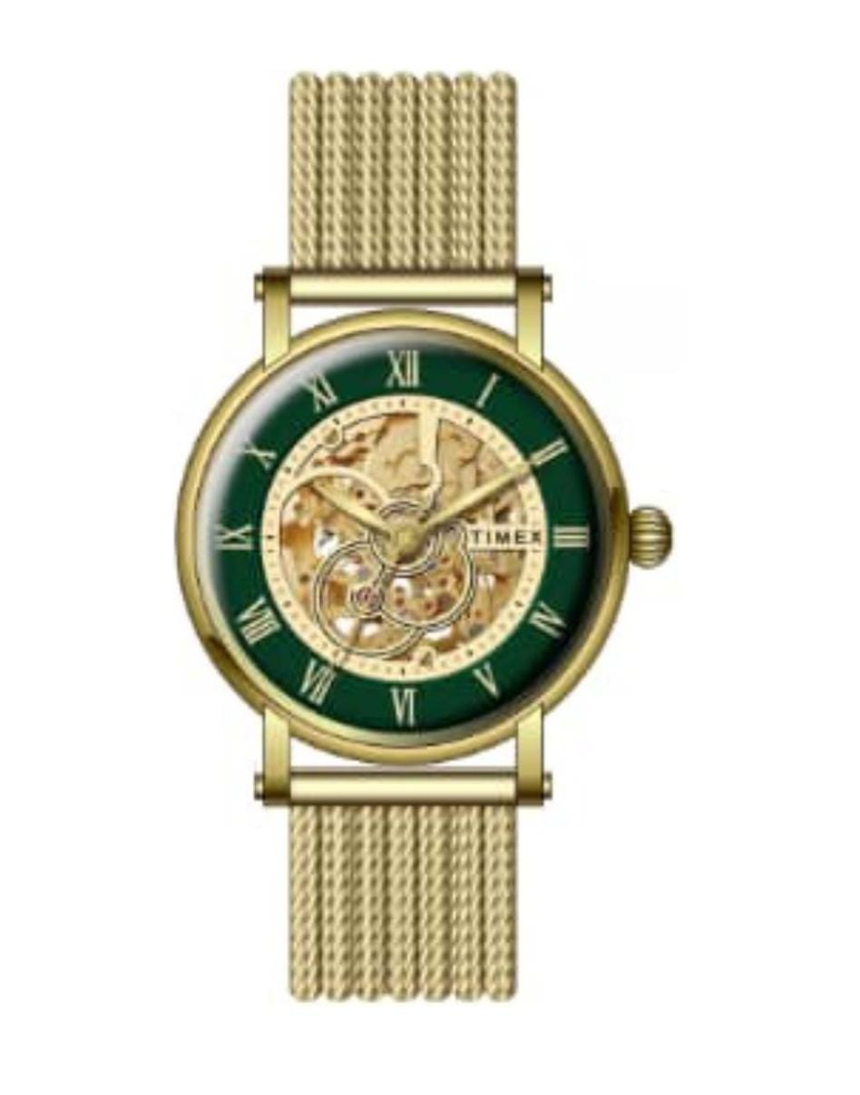 Timex Green Dial Stainless Steel bracelet Men's Watch - TWEG16721