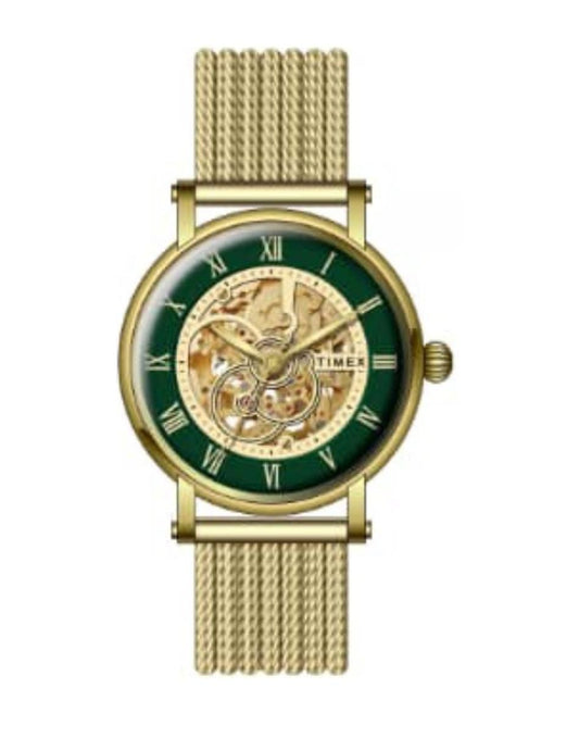 Timex Green Dial Stainless Steel bracelet Men's Watch - TWEG16721