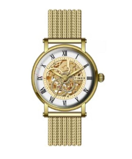 Timex White Dial Stainless Steel bracelet Men's Watch - TWEG16722