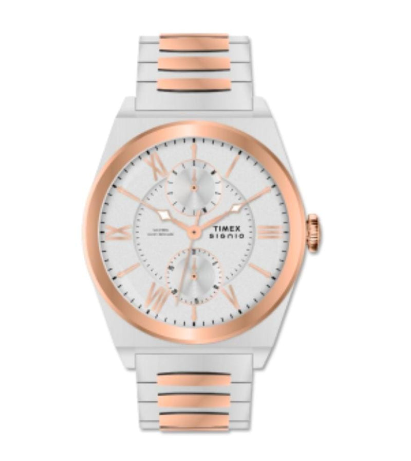 Timex Signio Eclipse Silver Dial Watch TWEG34500 - KRISHNA WATCH COMPANY
