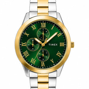 Timex Men astrological Green Round Dial Romen Number  Watch - TWEG18525
