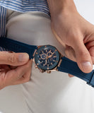 Gc Legacy Blue Round Dial Analog Men Watch - Z18006G7MF - KRISHNA WATCH COMPANY