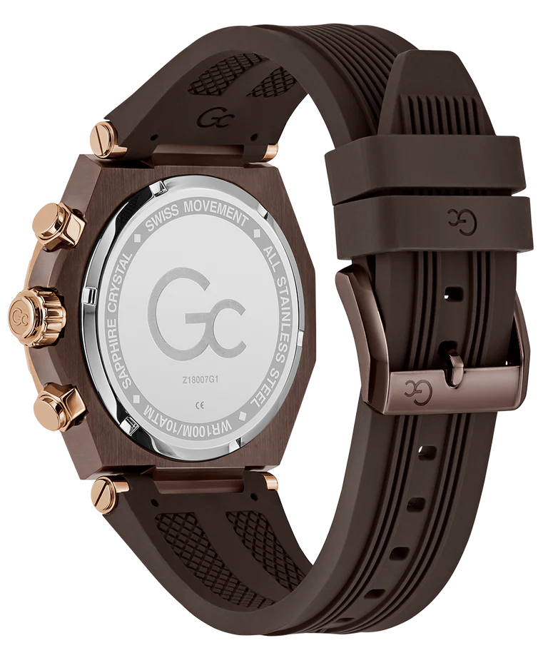 Gc Legacy Beige Round Dial Analog Men Watch - Z18007G1 - KRISHNA WATCH COMPANY