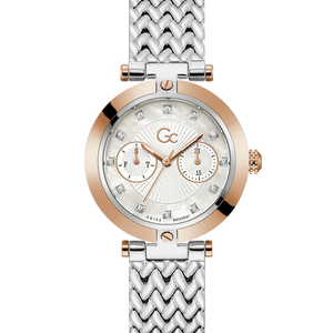 GC Women's White Multi-Function Stainless Steel Watch Z21006L1MF - KRISHNA WATCH COMPANY