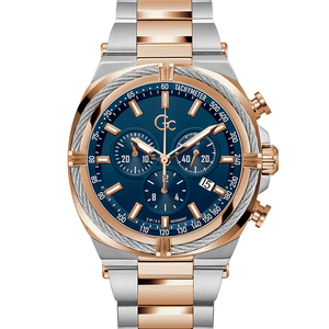Gc Ironclass Blue Round Dial Analog Mens Watch - Z32001G2MF - KRISHNA WATCH COMPANY