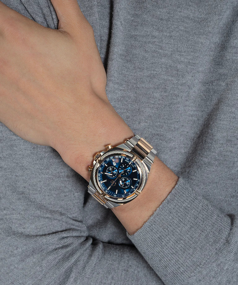 Gc Ironclass Blue Round Dial Analog Mens Watch - Z32001G2MF - KRISHNA WATCH COMPANY