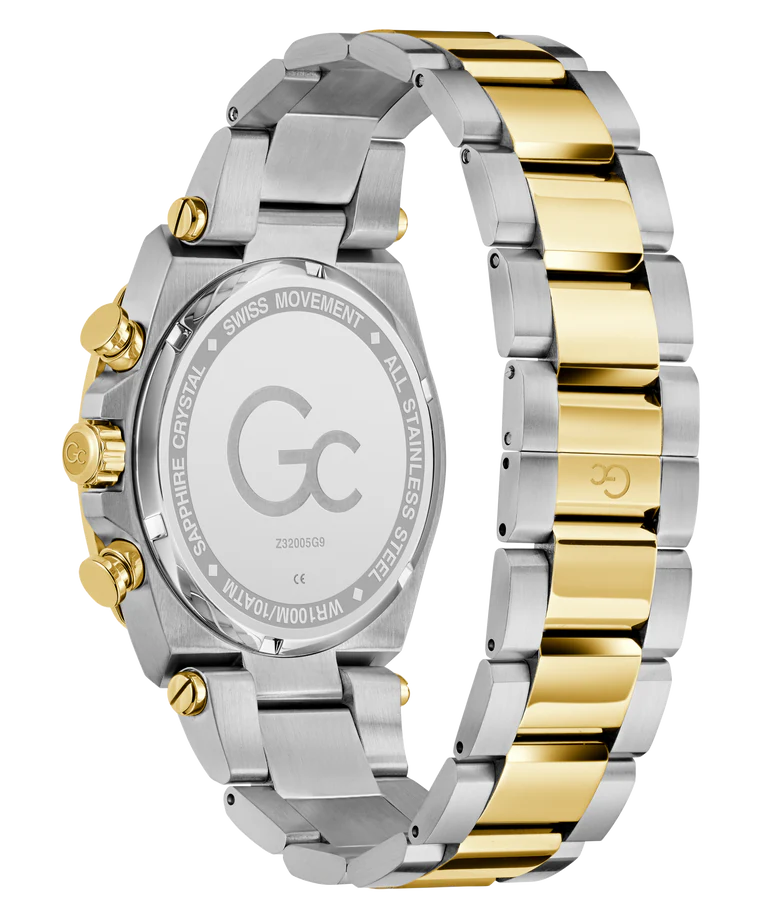 Gc Ironclass Green Round Dial Analog Mens Watch - Z32005G9