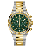 Gc Ironclass Green Round Dial Analog Mens Watch - Z32005G9