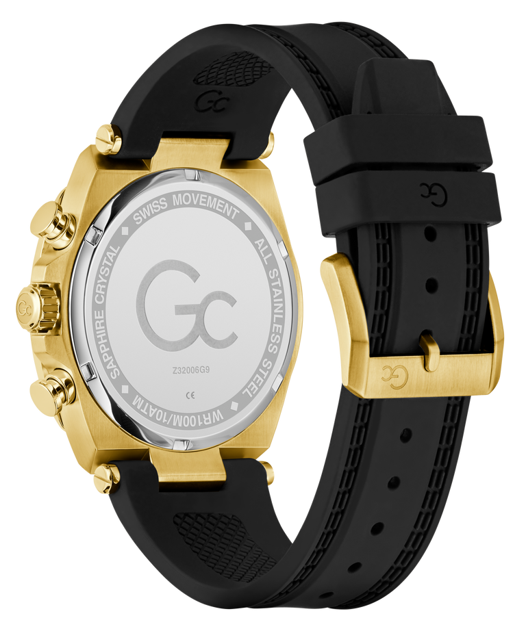 Gc IronClass Chrono Silicone Watch for Men Z32006G9