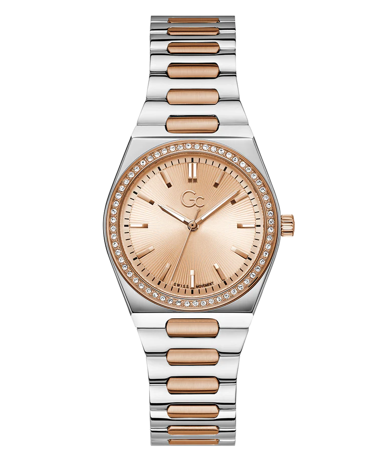 Gc Prodigy Lady Rose Gold Round Dial Analog Women Watch Z38003L3MF - KRISHNA WATCH COMPANY