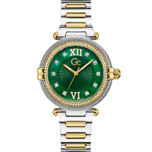 Gc Vogue Cable Women Green Round Dial Analog Watch Z52002L9MF - KRISHNA WATCH COMPANY