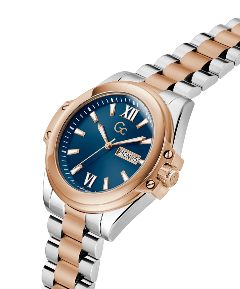 Gc Bolt Blue Round Dial Analog Men Watch - Z60001G7