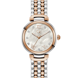 Gc White Round Dial Analog Women's Watch - Z64001L1 - KRISHNA WATCH COMPANY