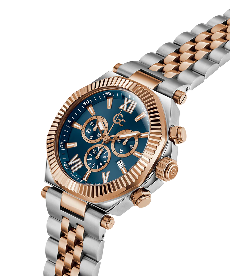 Gc Blue Round Dial Analog Men's Watch - Z66002G7