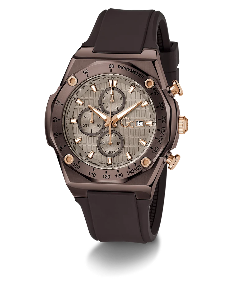 Gc Beige Round Dial Analog Men's Watch - Z68005G1
