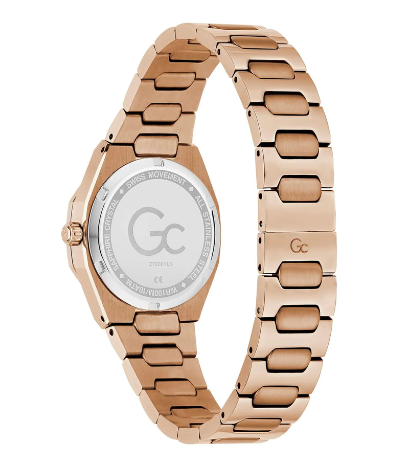 Gc Dress Women Quartz Champagne Dial Watch Z70001L3 - KRISHNA WATCH COMPANY