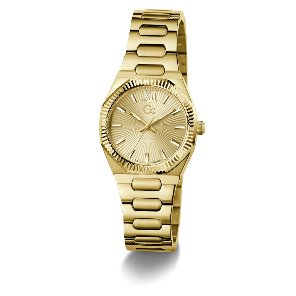 Gc Dress Women Quartz Champagne Dial Watch Z70002L6 - KRISHNA WATCH COMPANY