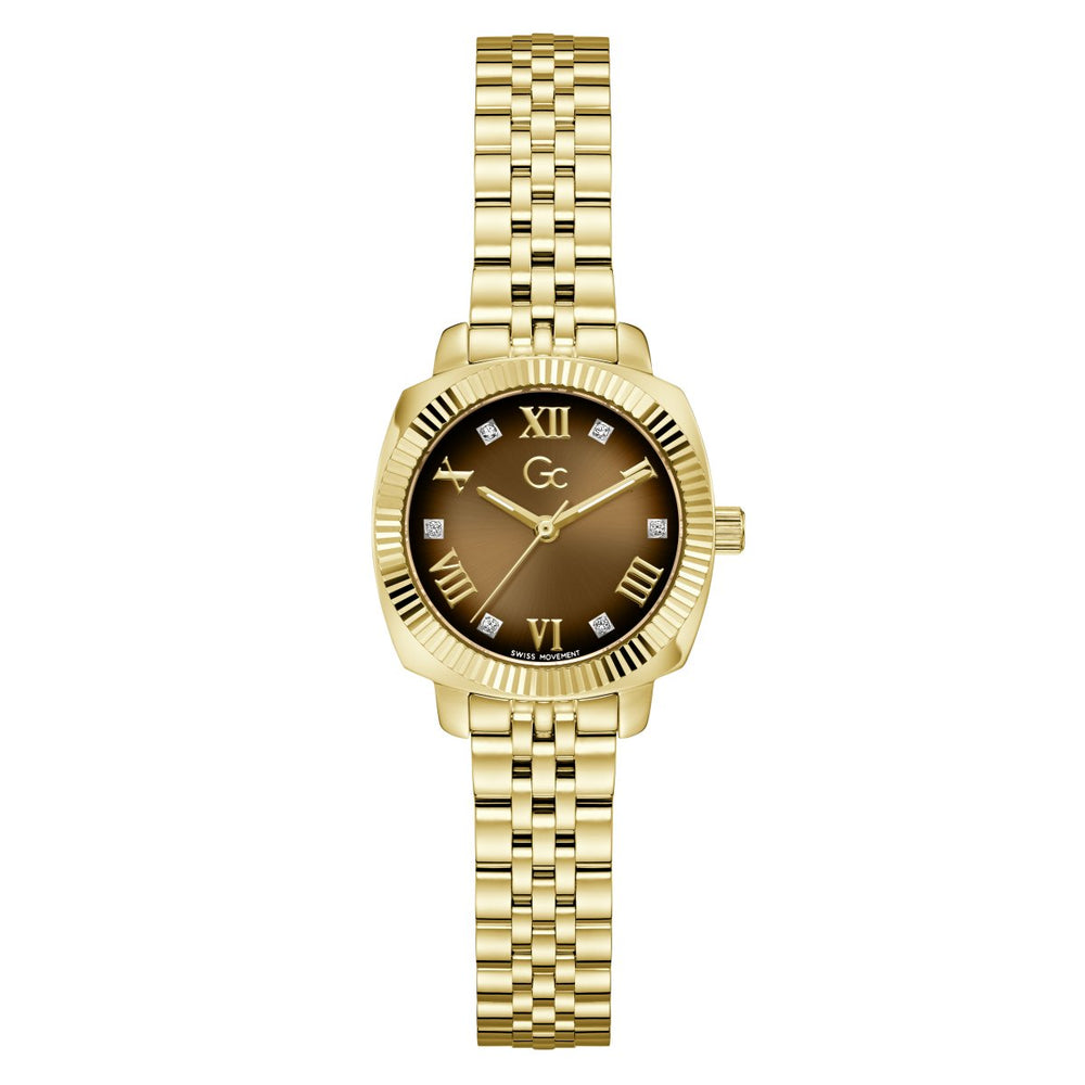 Gc Dress Women Quartz Brown Dial Analog Watch Z73001L4 - KRISHNA WATCH COMPANY
