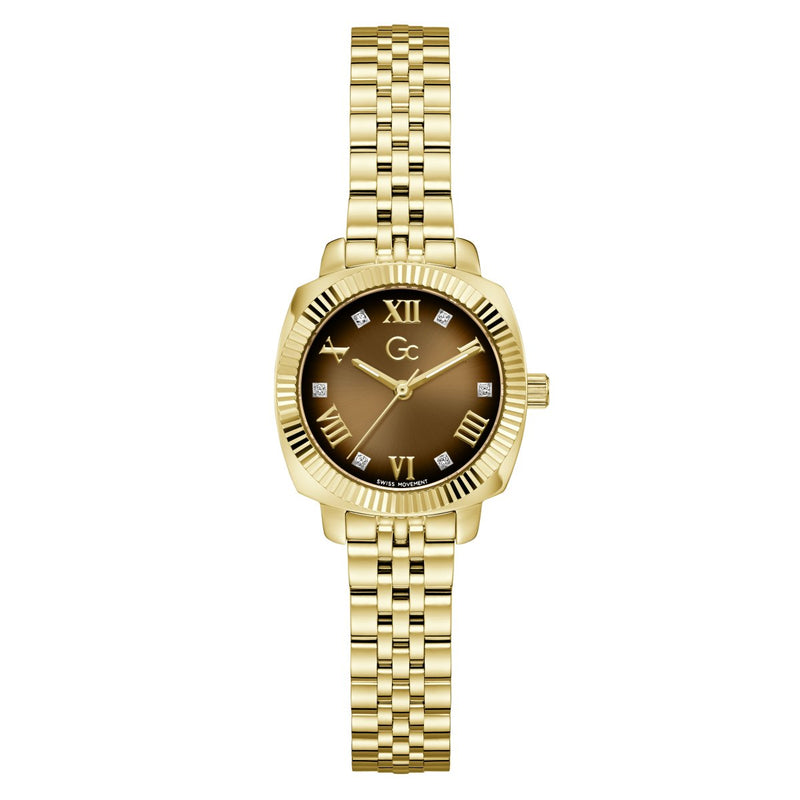 Gc Dress Women Quartz Brown Dial Analog Watch Z73001L4 - KRISHNA WATCH COMPANY