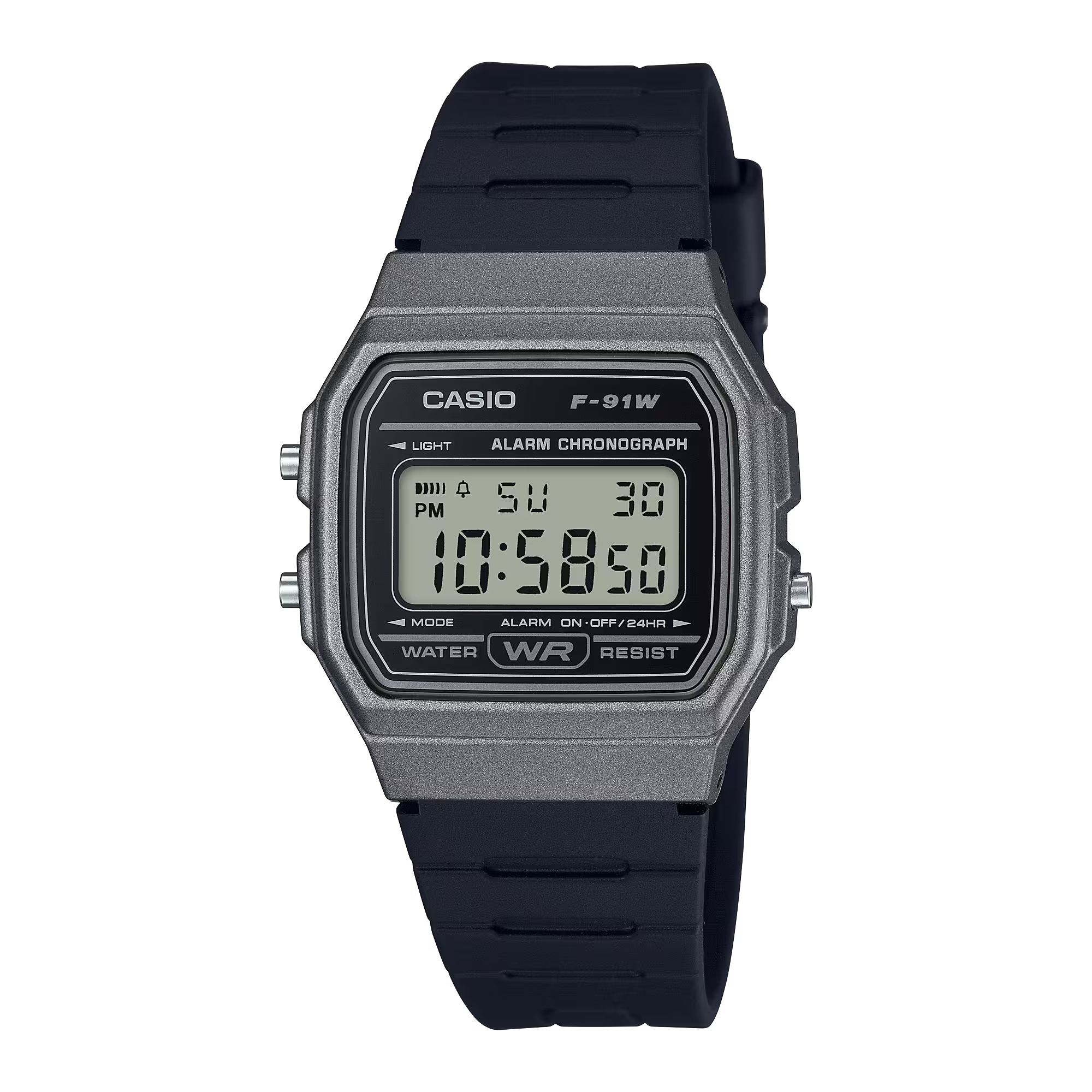 CASIO MENS RESIN F-91WM-1BDF - D411