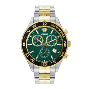 Versace Men New Hellen.Chr Green Round Dial Analog Watch - VEPCA0524 - KRISHNA WATCH COMPANY
