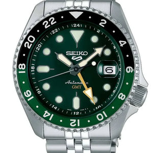 Seiko 5 Sports SKX GMT Bi-Colour Green - SSK035K1 - KRISHNA WATCH COMPANY