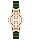 Anne Klein Quartz 30 mm Ceramic Analogue Watch for Women - AK5112GPGN