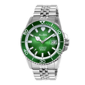ALBA Forest Green Dial Automatic Watch AU4053X1 - KRISHNA WATCH COMPANY