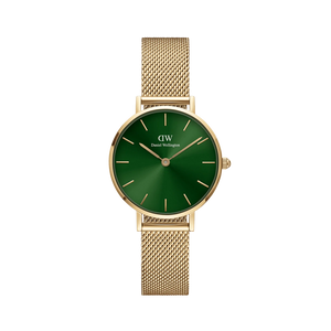 Daniel Wellington Petite Women Green Round Dial Analog Watch - DW00100480K - KRISHNA WATCH COMPANY