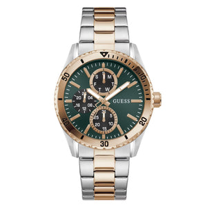 Guess Round Green Dial Analog Men Watch - GW1061G6