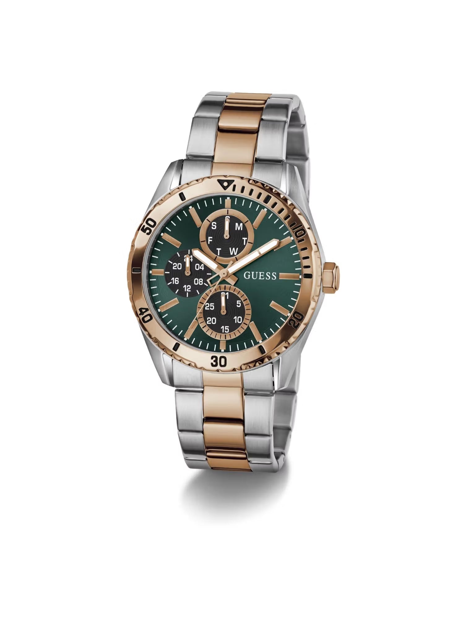 Guess Round Green Dial Analog Men Watch - GW1061G6