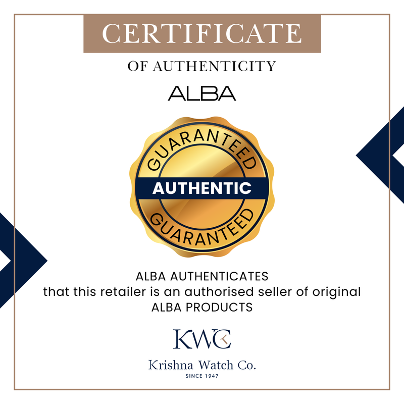 ALBA Prestige Quartz Chronograph Men 39 mm AT3K55X1 - KRISHNA WATCH COMPANY