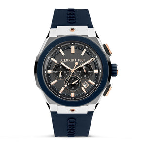Cerruti Men Ruscello Round Grey Watches CECIWGQ0006801W - KRISHNA WATCH COMPANY