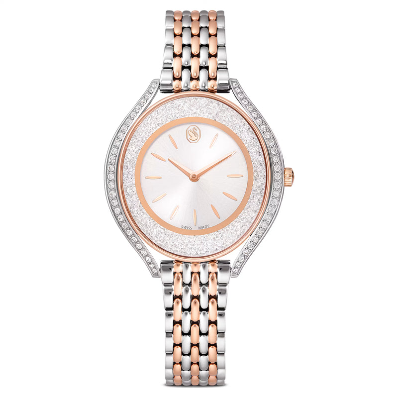 Swarovski Crystalline aura watch Swiss Made, Metal bracelet - 5730162