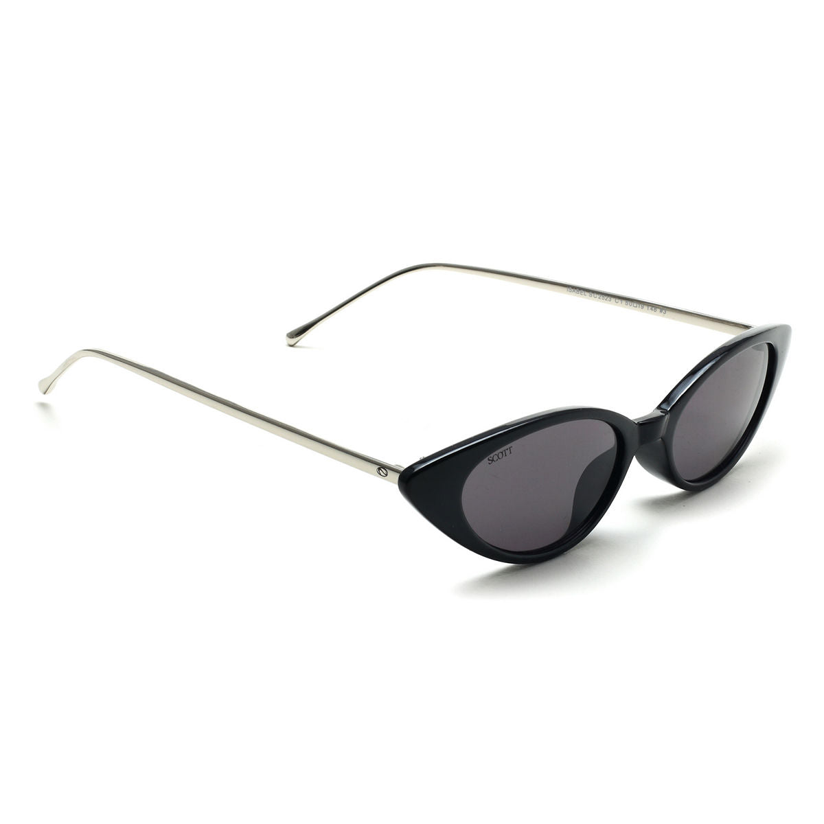Scott Sunglasses Grey Lens Cat Eye Sunglass Silver Frame SC 2523 C1