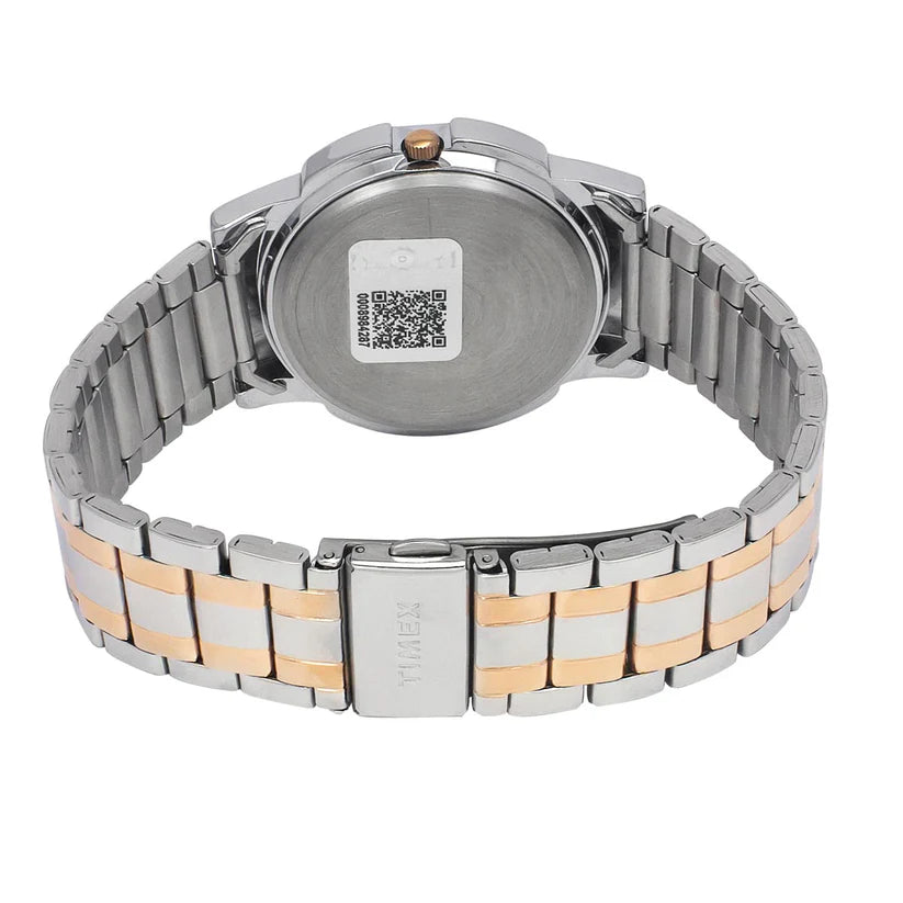 Timex Male Silver Round Chronograph Stainless Steel Watch TW000U322