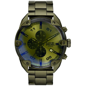 Diesel Spiked Chronograph Two Tone Dial Analog Watch Men - DZ4670 - KRISHNA WATCH COMPANY