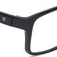 TITAN Black Rectangle Rimmed Eyeglasses E1391B1A1
