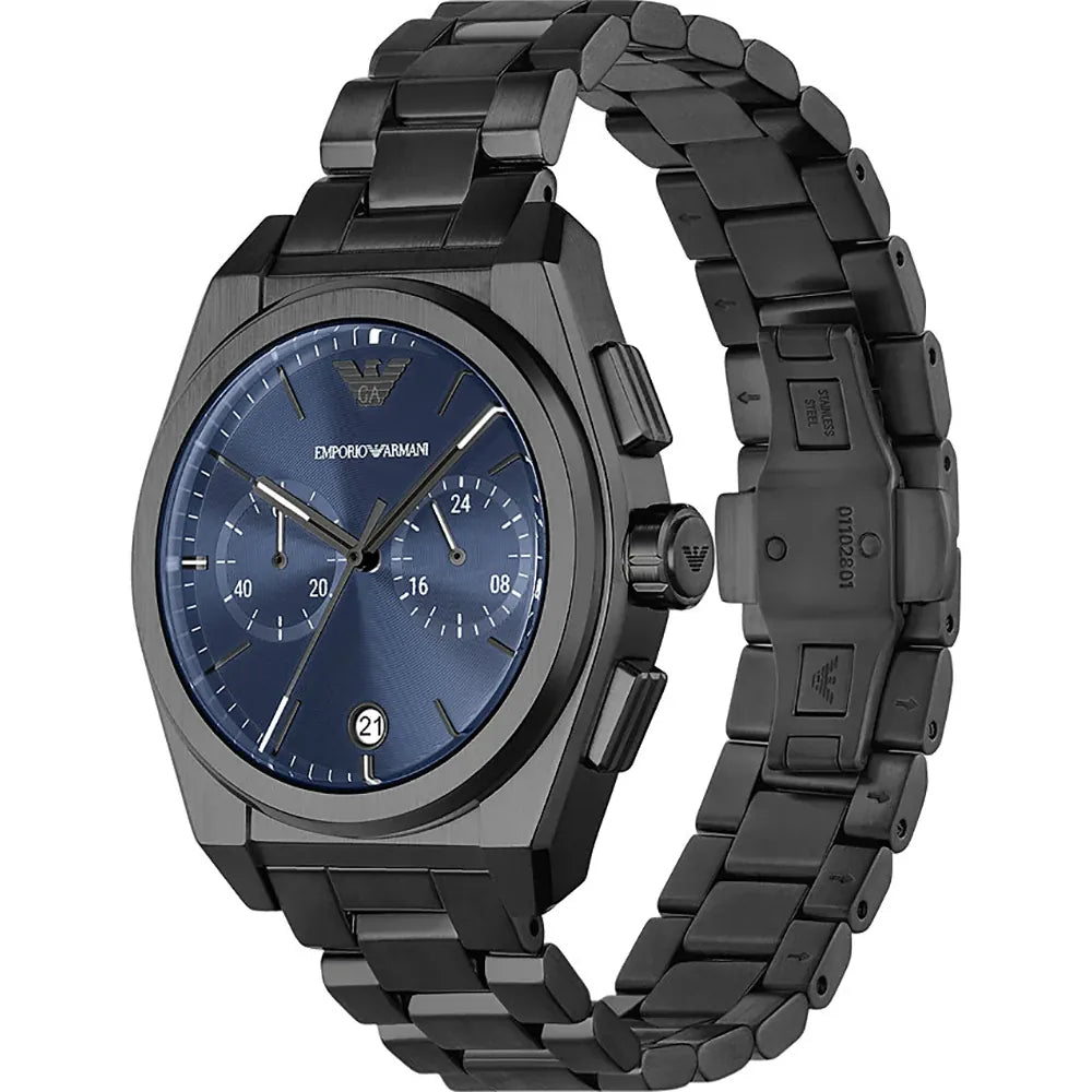 Armani gunmetal discount grey watch