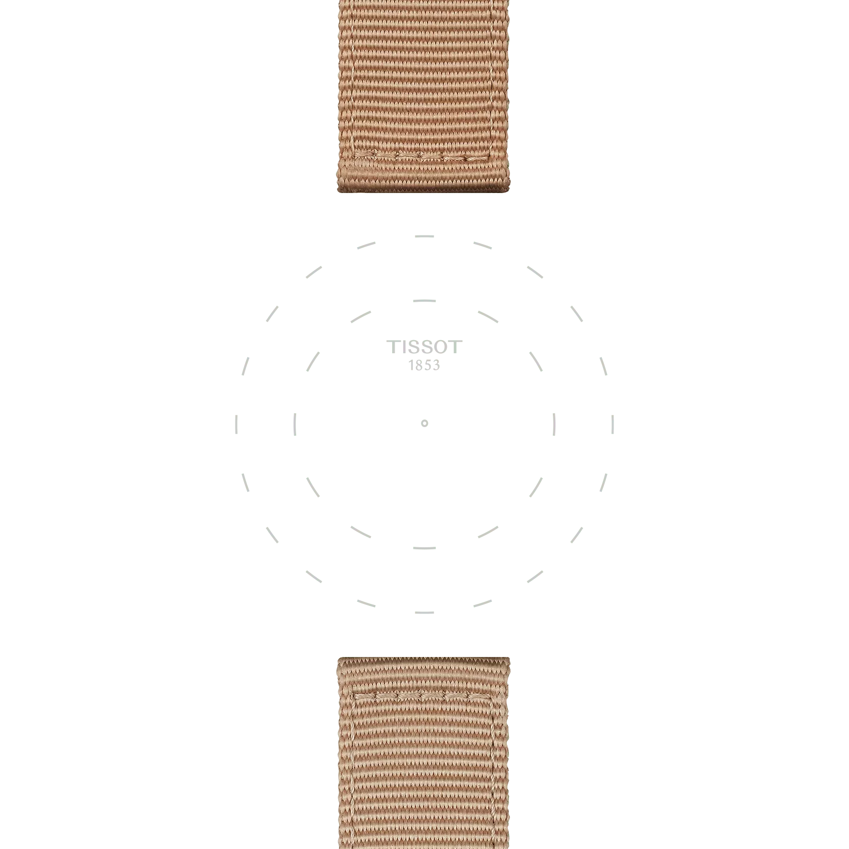 Tissot Official Beige Textile Watch Strap Lugs 22 mm - T852046752 - KRISHNA WATCH COMPANY