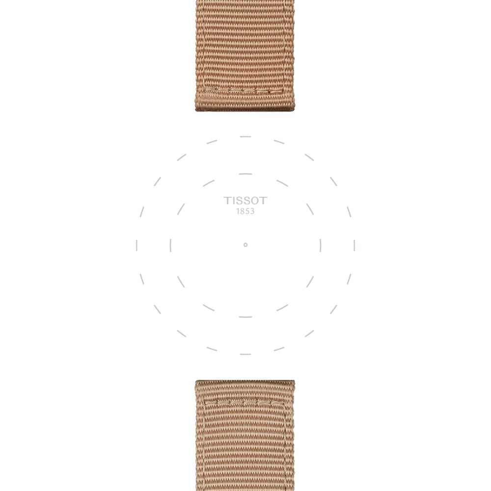 Tissot Official Beige Textile Watch Strap Lugs 22 mm - T852046752 - KRISHNA WATCH COMPANY