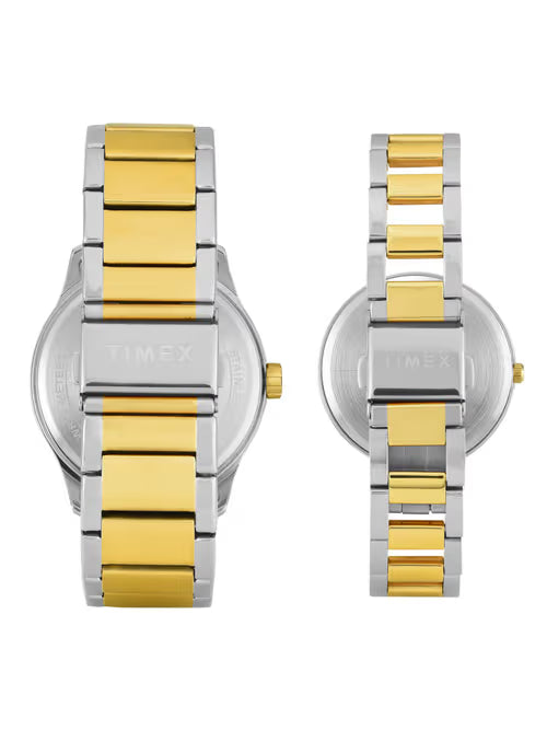 Timex Cream Dial Stainless Steel bracelet Men's Watch - TW00PR341